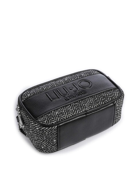 RIDHI Mini sac bandoulière en tissu à chevrons NOIR - Sacs pour Femme