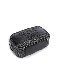 LIUJO RIDHI Mini sac bandoulière en tissu à chevrons NOIR - Sacs pour Femme - 6