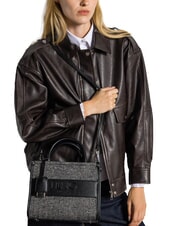 LIUJO RIDHI Sac fourre-tout à chevrons avec bandoulière NOIR - Sacs pour Femme - 3