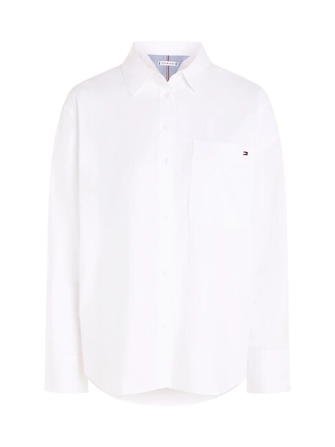 TH  chemise en coton &agrave; manches longues blanc optique - Chemises