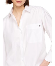 TOMMY HILFIGER TH  chemise en coton &agrave; manches longues blanc optique - Chemises - 3