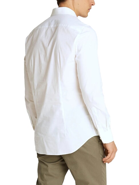 TH  chemise &agrave; manches longues blanc brillant - Chemises pour hommes
