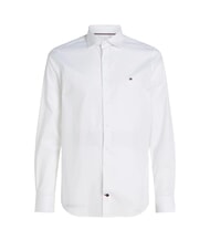 TOMMY HILFIGER TH  chemise &agrave; manches longues blanc brillant - Chemises pour hommes - 3
