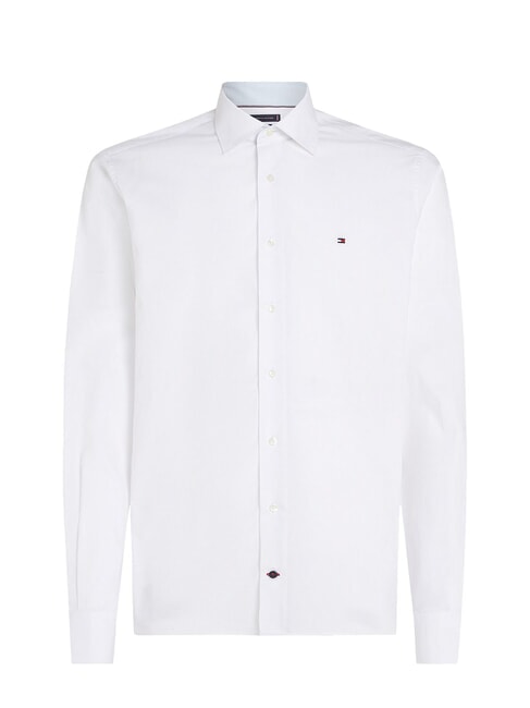 TH Cotton chemise &agrave; manches longues blanc optique - Chemises pour hommes