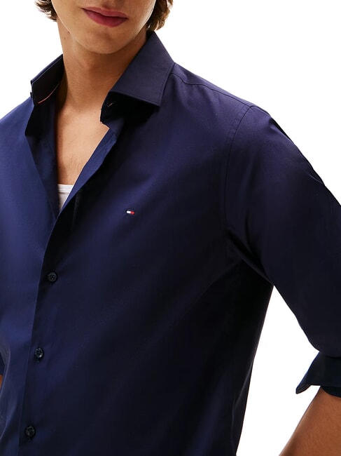 TH  chemise &agrave; manches longues blazer bleu marine - Chemises pour hommes