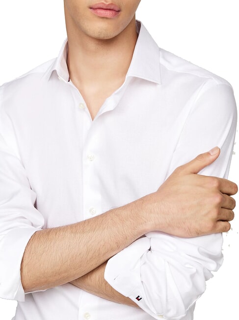 TH  chemise en coton à manches longues blanc optique - Chemises pour hommes