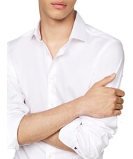 TOMMY HILFIGER TH  chemise en coton à manches longues blanc optique - Chemises pour hommes - 3
