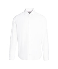 TOMMY HILFIGER TH  chemise en coton à manches longues blanc optique - Chemises pour hommes - 4