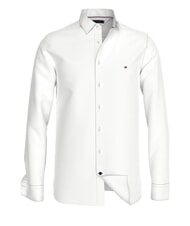 TOMMY HILFIGER TH  chemise en coton pour homme blanc optique - Chemises pour hommes - 4