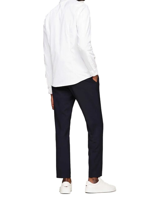 TH  Chemise en coton m&eacute;lang&eacute; blanc optique - Chemises pour hommes