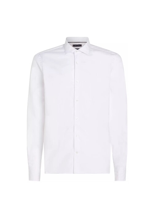 TH  Chemise en coton m&eacute;lang&eacute; blanc optique - Chemises pour hommes