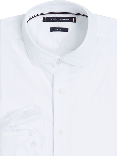 TH  Chemise en coton m&eacute;lang&eacute; blanc optique - Chemises pour hommes