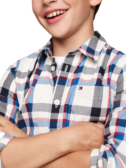 TH KIDS Chemise tartan indigo vibrant - chemises pour enfants