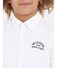 TOMMY HILFIGER TH KIDS New York chemise en coton blanc - chemises pour enfants - 3
