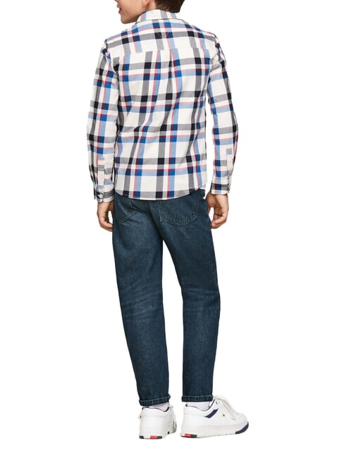TH KIDS Chemise tartan indigo vibrant - chemises pour enfants