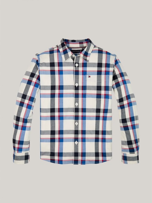 TH KIDS Chemise tartan indigo vibrant - chemises pour enfants
