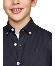 TOMMY HILFIGER TH KIDS chemise en coton à manches longues ciel du désert - chemises pour enfants - 3