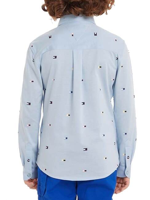 TH KIDS chemise en coton à manches longues navire bleu - chemises pour enfants