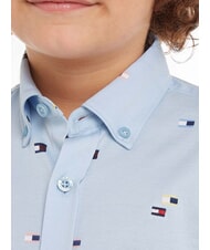 TOMMY HILFIGER TH KIDS chemise en coton à manches longues navire bleu - chemises pour enfants - 3