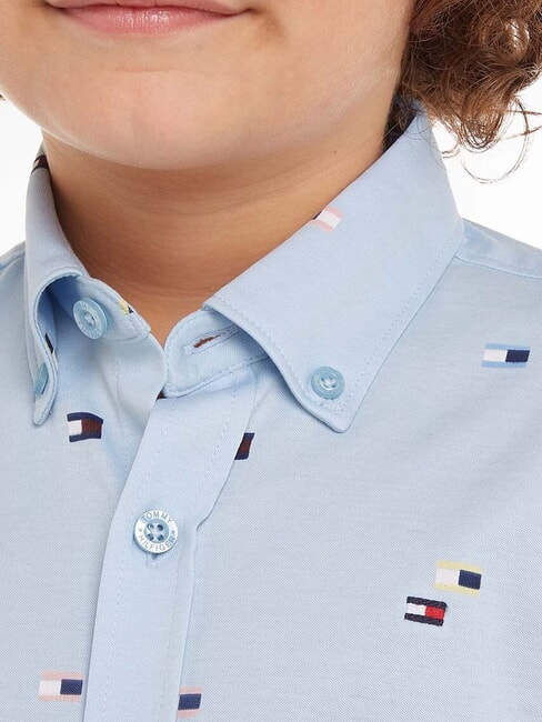 TH KIDS chemise en coton à manches longues navire bleu - chemises pour enfants
