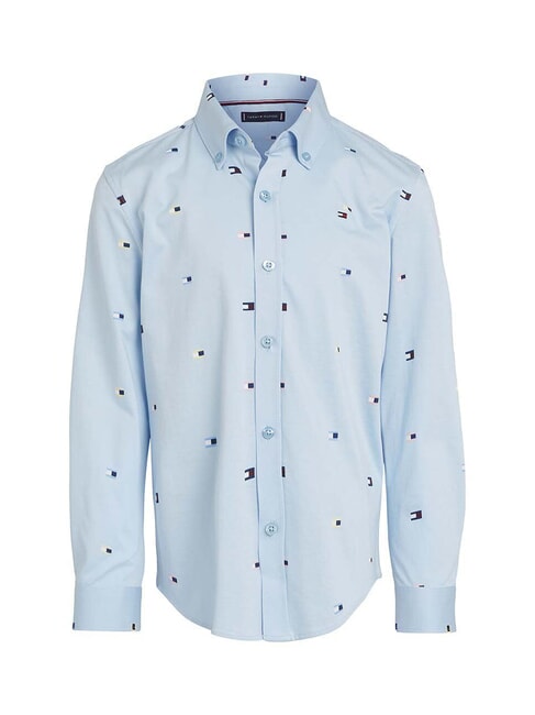 TH KIDS chemise en coton à manches longues navire bleu - chemises pour enfants