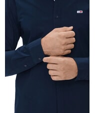 TOMMY HILFIGER TH JEANS chemise à manches longues marine nuit noire - Chemises pour hommes - 4