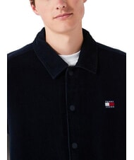 TOMMY HILFIGER TH JEANS Chemise surchemise marine nuit noire - Chemises pour hommes - 3