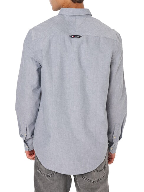 TH JEANS chemise en coton marine nuit noire - Chemises pour hommes