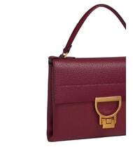COCCINELLE ARLETTIS Mini sac en cuir textur&eacute; groseille - Sacs pour Femme - 3