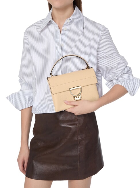 ARLETTIS Mini sac en cuir textur&eacute; groseille - Sacs pour Femme