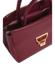 COCCINELLE ARLETTIS Sac à main en cuir martelé groseille - Sacs pour Femme - 4