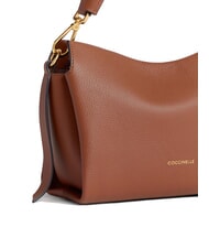 COCCINELLE BOHEME GRANA DOUBLE Sac à main, avec bandoulière, en cuir cognac/noir - Sacs pour Femme - 3
