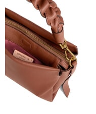 COCCINELLE BOHEME GRANA DOUBLE Sac à main, avec bandoulière, en cuir cognac/noir - Sacs pour Femme - 4