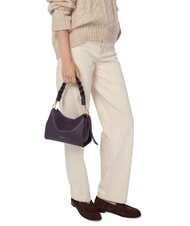 COCCINELLE BOHEME GRANA DOUBLE Sac à main, avec bandoulière, en cuir cognac/noir - Sacs pour Femme - 5