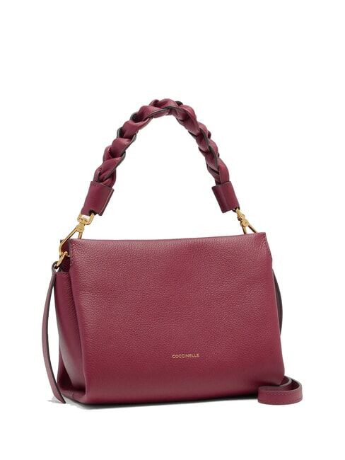 BOHEME GRANA DOUBLE Sac à main, avec bandoulière, en cuir groseilles/prunes - Sacs pour Femme