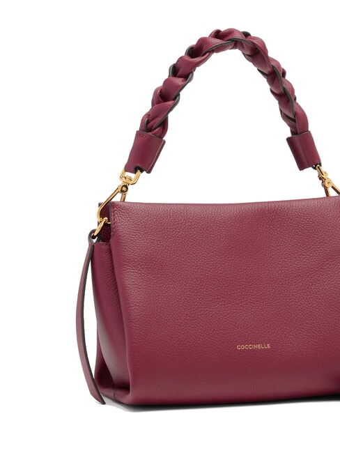 BOHEME GRANA DOUBLE Sac à main, avec bandoulière, en cuir groseilles/prunes - Sacs pour Femme