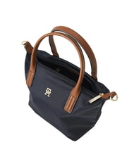 TOMMY HILFIGER POPETTE Sac &agrave; main avec bandouli&egrave;re bleu sid&eacute;ral / noir - Sacs pour Femme - 4