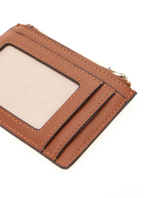 AMORETTE Porte-cartes plat avec zip COGNAC - Portefeuilles Femme