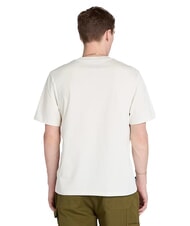TIMBERLAND EMBROIDERY TONAL T-shirt en cotton millésime blanc - T-shirt - 2