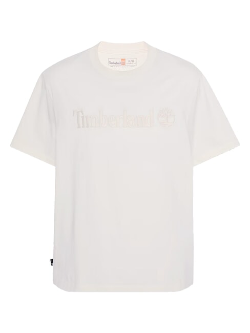 EMBROIDERY TONAL T-shirt en cotton millésime blanc - T-shirt