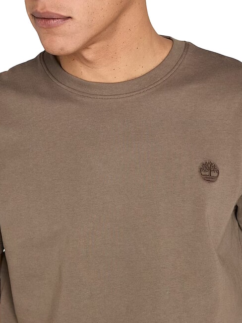 SS DUNRIVER CREW T-shirt en cotton Pépite de chocolat - T-shirt