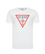 GUESS TRI LOGO T-shirt en cotton blanc pur - T-shirt - 4