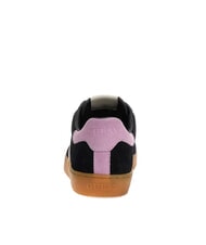 GUESS NOLINAS Baskets en cuir suédé NOIR - Chaussures Femme - 5