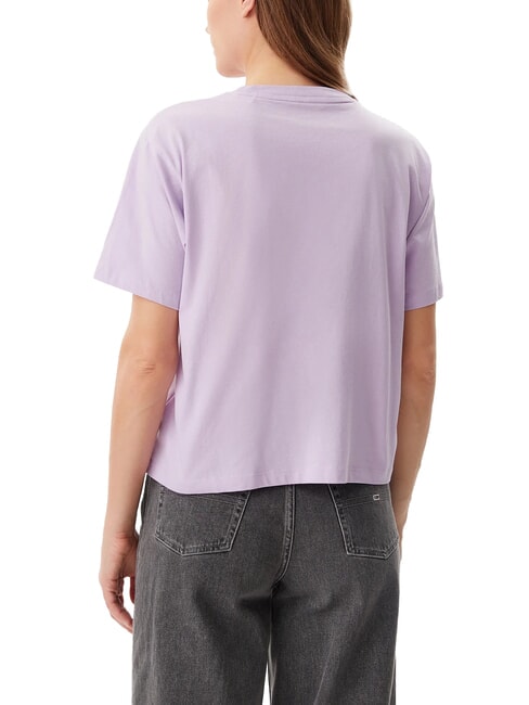 SS CN BOXY ICONIC  T-shirt en coton fleur lilas - T-shirt