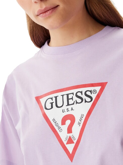 SS CN BOXY ICONIC  T-shirt en coton fleur lilas - T-shirt