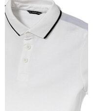GUESS KIDS Polo à manches courtes à 3 boutons blanc pur - Tee-shirt enfant - 4
