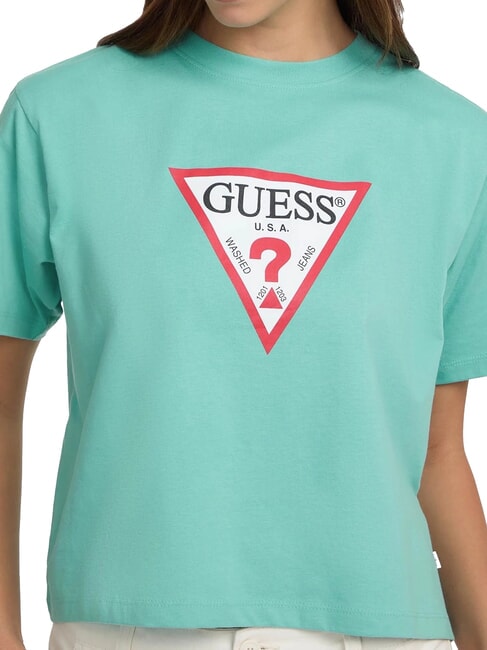 SS CN BOXY ICONIC  T-shirt en coton lagon de crique - T-shirt