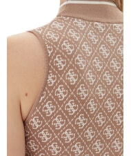 GUESS RN LISE 4G Débardeur à col montant sable humide et crème c - T-shirt - 4