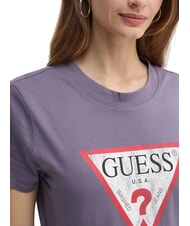 GUESS CLASSIC FIT LOGO T-shirt avec logo lavage violet - T-shirt - 3