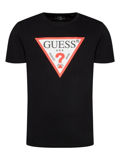 TRI LOGO T-shirt en cotton jetbla - T-shirt